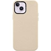 CASETiFY for iPhone 14 Plus Case - Pebbled Compatible with MagSafe | Textured | 4.9 ft. Drop Protection | Oat Milk