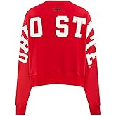 Pro Standard Womens College Wingspan Brushed Back French Terry Crewneck Sweatshirt