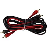 Audiopipe Frosted RCA Cable w/Gold-Plated RCA connectors AMFV 6 Feet