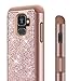J&D Case Compatible for Galaxy A8 2018 Case, Sparkling [Glittering] [ArmorBox] [Dual Layer] Shock Resistant Hybrid Protective Rugged Case for Samsung Galaxy A8 2018 Case - [Not for A8 Plus 2018]