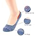FAYBOX Women Cotton No Show Liner Socks Low Cut Non Slip 3Pack 5 Pack Mix