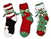 Gilbins Teen Girls & Women's Fuzzy Cozy Christmas Holiday Plush Socks (6 Pairs)