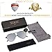 SOJOS Polarized Flat Mirror Lenses Sunglasses Classic Metal Double Bridge Glasses SJ1040 with Black Frame/Silver Mirrored Polarized Lens