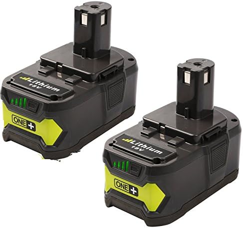 FUZADEL 2 Pack 18 volt Replacement Battery for Ryobi P122 P109 P107 One Plus 18v lithium Battery P108 P102