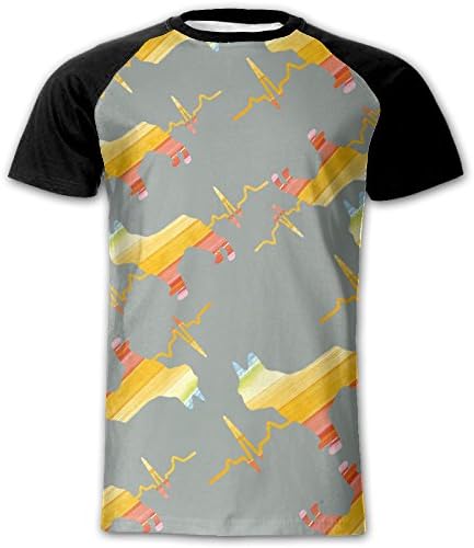 QAS SHIRT French Bulldog Heartbeat 3D Print Mens Graphic Raglan Short Sleeve T-Shirts