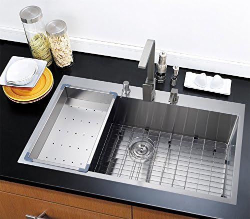 36 X 22 Top-mount Single Bowl Kitchen Sink Drop-in 304 Stainless Steel 16 Gauge By SuperSuper Proofing