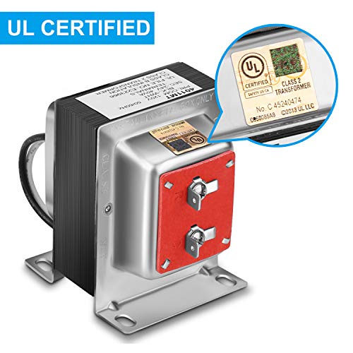 FCHO 24V 40VA Thermostat and Doorbell Transformer, Power Supply Compatible with Honeywell Thermostat, Nest Hello Doorbell and All Versions of Ring Doorbell
