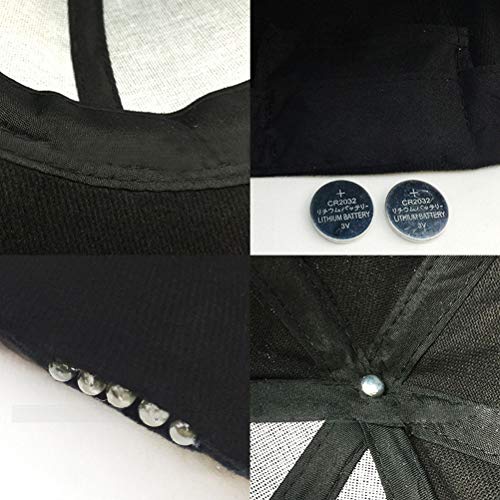 AILOS LED-beleuchtete Mütze für Erwachsene, Scheinwerferkappe, verstellbare 5-LED-Leuchte im Dunkeln Leuchten im Freien… – Bild 5