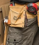 Draper Redline Double Leather Tool Belt 10 Pockets Hammer Tape Pliers Holder view 4