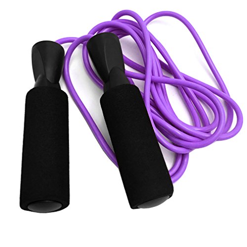 ziyue Jump Rope Premium Quality Speed Rope Adjustable Jump Ropes for Boxing and Fitness Rope Skipping (Violet)
