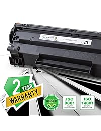 linkyo compatible negro cartucho de tóner de repuesto para Canon 125 (3484B001AA), Negro