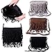HDE Suede Fringe Handbag Tassel Boho Crossbody Carryall Tote Messenger Purse
