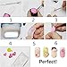 Miswilsi 6Pcs/set Clear Mixed Shapes Acrylic Template 3D Silicone DIY Manicure Nail Art Mold