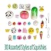 30 Pack Slow Rising Kawaii Squishies with 3 EXTRA JUMBO!! Premium Variety of Scented Panda, Cake, Bread, & One Giant Rare Peach Squishy Included! With Keychains and Giftbox, Fun Stress Relief