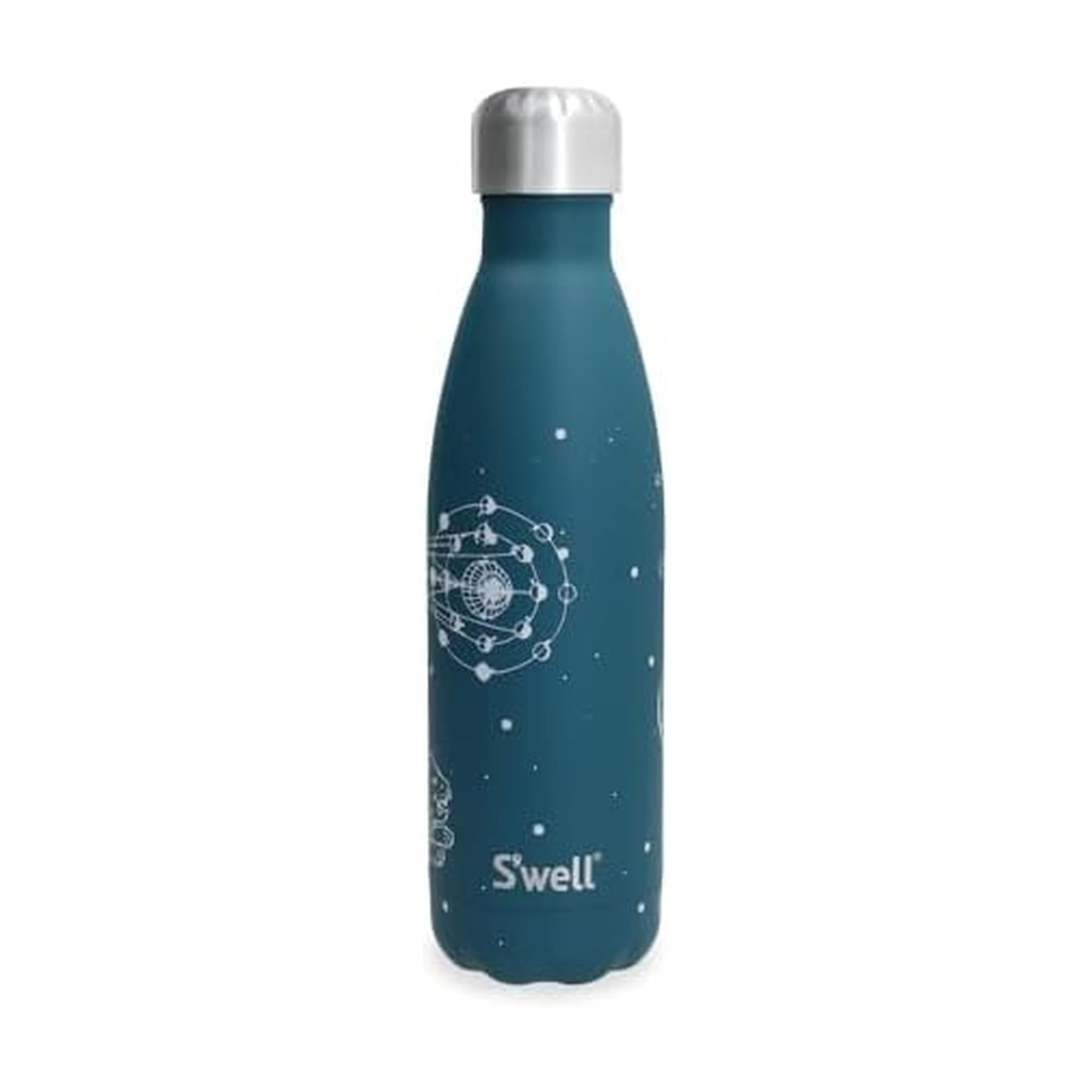 S'well Original Vacuum-Insulated Drinks Bottle, Celestial Green, 500ml - Keeps Drinks Cold and Hot - BPA-Free Stainless Steel Hydration Bottle for On The Go