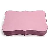 PPAPPAPPIYO 3x5 Pink index card stock/Set of 50 Blank index cards 350gsm (rose pink)