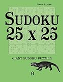 Sudoku 25 x 25: giant sudoku puzzles 6 by David Badger