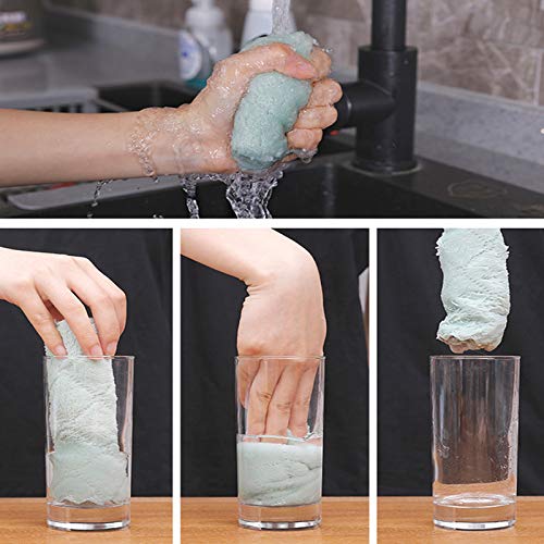 Kitchen Coral Velvet Dish Towel，Double-Sided Super Absorbent Dish Cloths， Household Cleaning Cloths(18-Pack)