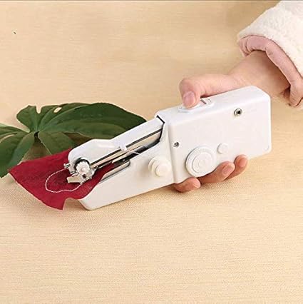 Blue World Sewing Machine Electric Handheld Sewing Machine Mini Handy Stitch Portable Needlework Cordless Handmade DIY Tool Cloths