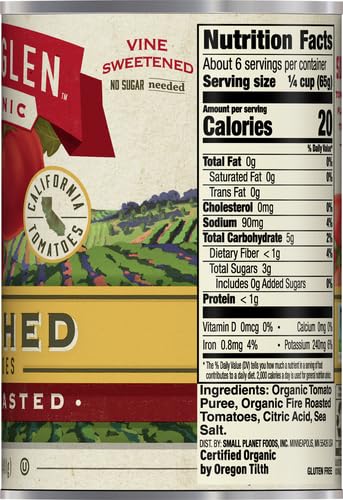 MUIR GLEN ORGANIC CRUSHED FIRE ROASTED CANNED TOMATOES, 14.5 OZ.