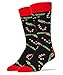 Oooh Yeah Mens Crew Socks Christmas All Over