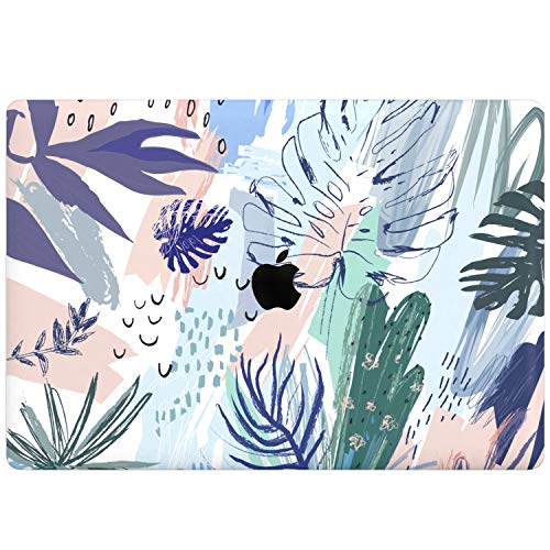 Wonder Wild Skin for MacBook Decal Vinyl Air 11 inch Apple Mac 13 Retina 12 Pro 15 Keyboard 2019 2018 2017 2016 2015 Protective Sticker Laptop Tropical Pattern Watercolor Art Cactus Leaves Abstract