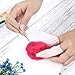 Needle Felting Kit SOLEDI Wool Felt Tools Needle Felting Craft Kit with 7 Felting Needles, Scissor, Wooden Felting Tool, Awl, Felting Foam Mat, 2 Leather Finger Cots and Storage Plastic Box