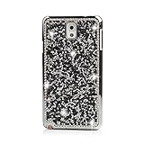 Samsung Galaxy S5 Case, Boriyuan Ultra Thin Stylish Bling Rhinestones Crystal Case Snap On Hard Back Case Cover Protective Skin for Samsung Galaxy S5 GS 5 V I9600 G900A G900P G900V G900T with Free HD Screen Protector, Black