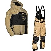 Fly Racing Carbon Set – Men’s Snowmobile Suit with Hydraguard Pro, Waterproof Jacket & Bibs, Reflective Shell Snow Gear