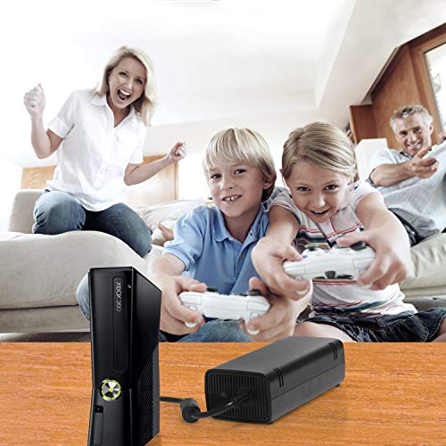 Power Supply for Xbox 360 Slim , AC Adapter Power Supply Cord for Xbox