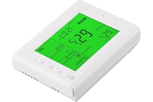 Programmable 5+2 for HVAC Thermostat for Gas and Electric Heating Systems, 6.8-inch Backlit LCD, Compatible with Home and Off