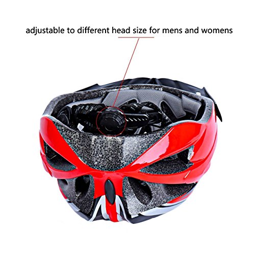 Eyourlife  Wind Cross Road/Mountain Bike Helmet Cycling EPS Teens Helment / Adult Helmet For Safety Protection / Red - Thumbnail 2