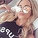 WearMe Pro - Elegant Street Fashion Metal Frame Women Mirror Cat Eye Sunglasses