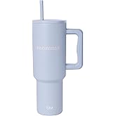 Simple Modern Mother's Day 40 oz Trek Tumbler with Handle and Straw Lid | Cup Holder Friendly Insulated Stainless Steel Travel Mug | Momma