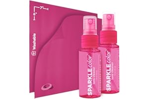 OPTIPAK Sparkle Anti-Reflective Safe Lens Cleaner Spray Kit - (2) 1oz Glasses Cleaner Bottle & (2) Microfiber Cloth for Eyeglasses, Sunglasses, Lenses, Screens and Camera Cleaning Kit (4 Piece Set)
