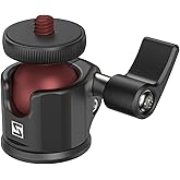 SIOTI Mini Ball Head Mount Adapter, Compatible with Monopod/Digital Card Camera/Microphone/Smart Phone/Action Camera/Flash/LCD (UM18)