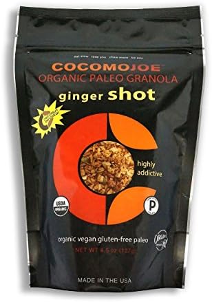 Cocomo Joe Foods Organic Paleo Granola, Ginger Shot, 4.5 Ounce