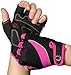 GearTOP Cycle Gloves - Half Finger Light Pad Glove Best for Riding Weightlifting Cycling and More - Women and Men Sporting Gear (Pink/Black, Small)