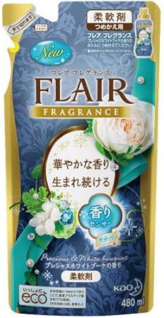 Amazon フレアフレグランス 柔軟剤 プレシャス ホワイトブーケの香り 詰替用 480ml フレアフレグランス 液体柔軟剤