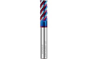 AYCHOLIZ 3/8" Carbide Square End Mills Solid Tungsten Carbide 4 Flute CNC Milling Bits Cutter for Carbon Steel Alloy Steel Ca