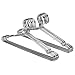 ECROCY 20 Pack Stainless Steel Strong Metal Wire Hangers Clothes Hangers 16.5 Inch 4mm Thickness Gage Hanger Organizer