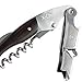Waiter's Corkscrew, X-Chef All in One Wine Opener Rosewood with Double-hinged Blade Foil Cutter