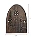 Lulu Decor 100% Cast Iron Miniature Fairy Door + 2 Windows with Glow in Dark Paint, Garden Ornament for Bottom of Trees (5-Inch)