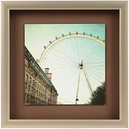 London Eye Ferris Wheel &amp; County Hall Framed Wall Art Print Home Decor Cityscape