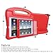 HDE Case for iPad Air 2 - Kids Shockproof Bumper Hard Cover Handle Stand with Built in Screen Protector for Apple iPad Air 2-2014 Release 2nd Generation (Red)