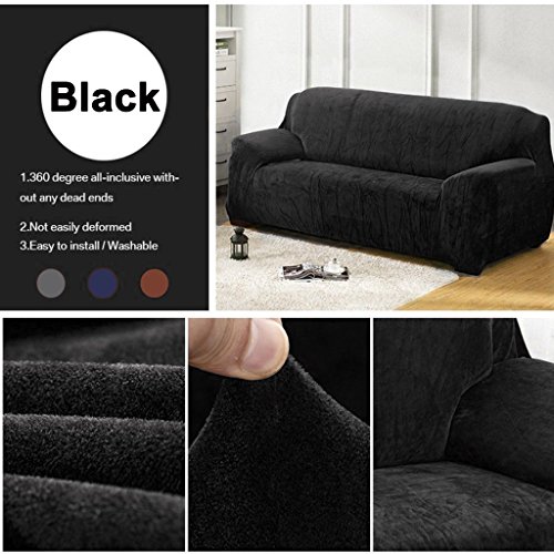 Taiyucover Warm Plush Anti Wrinkle 3 Seater Sofa Covers Stretch