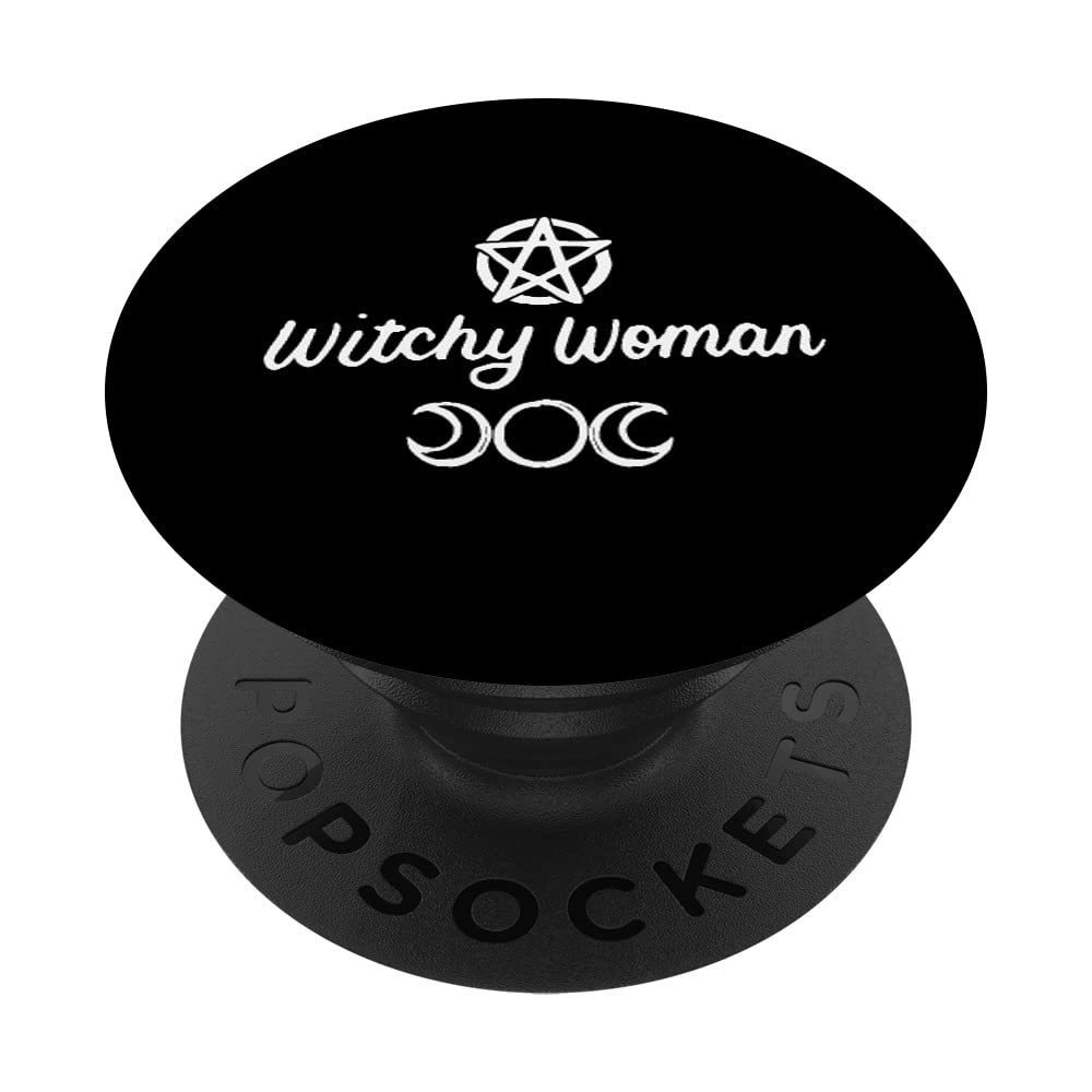 Witchy Woman, Witch Wiccan Pagan Gifts Halloween PopSockets Swappable PopGrip