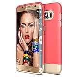 Galaxy S7 Edge Case, Maxboost [Vibrance Series] Protective Slider Case for Samsung Galaxy S7 Edge SOFT-Interior Scratch Protection with Vibrant Color - Italian Rose/Gold
