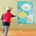 Max Fun Bean Bag Toss Games with 3 DIY Balls for Kids Party Favor(Easter Toss Game)
