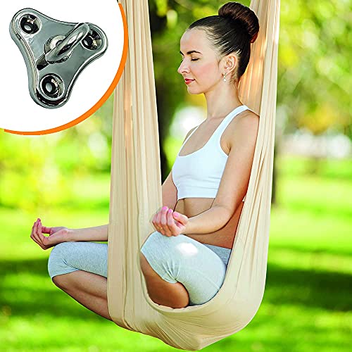 KLIFFHÄNGER Hängesessel Befestigung bis 180 KG | Hängesessel Aufhängung in verschiedenen Varianten (Hochglanz poliert) – Bild 4